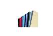 Immagine di Copertine per rilegatura GBC Leathergrain cartoncino goffr. A4 blu scuro conf da 100 copertine - CE0