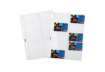Immagine di Buste a foratura universale Favorit porta cards liscia superior 8,5x5,4 cm (x10 tasche) conf. da 10