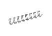 Immagine di Dorsi metallici FELLOWES nero 6 mm - - capacità 1-35 fogli conf.100 - 53218