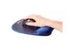 Immagine di Tappetino mouse con poggiapolsi FELLOWES Memory Foam - Zaffiro blu 27,6x23,2x3,2 cm - 9172801