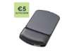 Immagine di Tappetino mouse con poggiapolsi FELLOWES gel grafite 15,6x25x2,6 cm 9374001