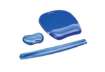 Immagine di Supporto FELLOWES poggiapolsi Flex Crystal™ Gel 2,54x12,38x8,73 cm blu 91177-72