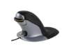 Immagine di Mouse verticale FELLOWES Penguin® grande con filo grigio/nero 9894401