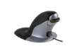 Immagine di Mouse verticale FELLOWES Penguin® grande con filo grigio/nero 9894401