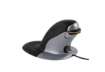 Immagine di Mouse verticale FELLOWES Penguin® medio con filo grigio/nero 9894601