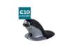 Immagine di Mouse verticale FELLOWES Penguin® Wireless nero/argento medio 9894701