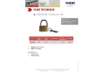 Immagine di Lucchetto in acciaio con chiave in ottone Viso 25x40x9 mm oro CAD401SB