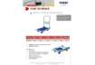 Immagine di Carrello in metallo con maniglia pieghevole Viso 73x47,5x83 cm blu portata 150 kg - RMC740