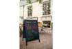 Immagine di Lavagna da terra a gesso liquido Securit® Sandwich in legno 70x120 cm nero - SBS-BL-120
