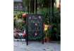 Immagine di Lavagna da terra a gesso liquido Securit® Sandwich in legno 70x120 cm nero - SBS-BL-120