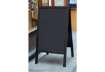 Immagine di Lavagna da terra a gesso liquido Securit® Sandwich in legno 70x120 cm nero - SBS-BL-120