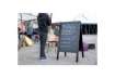 Immagine di Lavagna da terra a gesso liquido Securit® Sandwich in legno 70x120 cm nero - SBS-BL-120