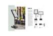 Immagine di Espositore luminoso a LED Securit® Black Star in metallo 46x41x136 cm nero MCS-4A4-BL-SET