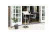 Immagine di Leggio portamenù Securit® in legno e acciaio 54x36x115 cm naturale MCS-115-TE