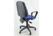 Immagine di Sedia operativa girevole Unisit Leda LDAY Eco smart - schienale alto rivest. Eco blu - con braccioli