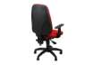 Immagine di Sedia operativa girevole Unisit Teti TETE Eco Smart - rivestimento Eco nero - braccioli regolabili -