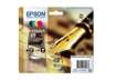 Immagine di Cartucce inkjet alta capacità ink pigmentato Penna e Cruciverba 16XL Epson n+c+m+g Conf. 4 - C13T163