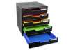 Immagine di Cassettiera Exacompta MODULO Classic A4 Black Office 5 cassetti 28,8x35x32 cm nero/arlecchino - 3019