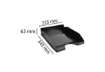 Immagine di Vaschetta portacorrispondenza Exacompta ECOTRAY EcoBlack plastica A4+ nero 123014D