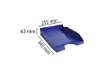 Immagine di Vaschetta portacorrispondenza Exacompta ECOTRAY Office plastica A4+ blu notte 123104D