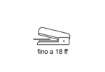Immagine di Cucitrice manuale a pinza OPENLINE passo 6 max 18 ff nero 0185N
