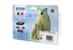 Immagine di Cartucce inkjet Orso polare 26 Epson n+c+m+g Conf. 4 - C13T26164012