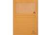 Immagine di Cartelline con finestra Exacompta Forever® A4 cartoncino 120 g/m² arancio conf. da 100 - 50104E