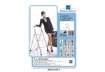 Immagine di Scala in acciaio Serena Group 46,5 x 55 x h. 82 cm 2 gradini WR2029GS