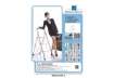 Immagine di Scala in acciaio Serena Group 46,5 x 74,5 x h. 104 cm 3 gradini WR2030GS