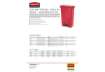 Immagine di Contenitore in resina Rubbermaid Slim Jim® Step-On bianco 50 L 1883557