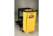 Immagine di Carrello per pulizie Janitor Rubbermaid nero - ruote 2 fisse 2 mobili 116,8x55,2x97,5 cm - 1805985