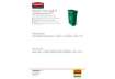 Immagine di Contenitore rifiuti per differenziata Rubbermaid Slim Jim® con canali di ventilazione 87 L verde - F
