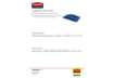 Immagine di Coperchio per Slim Jim con foro a taglio per la carta Rubbermaid BLUE FG270388BLUE