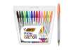 Immagine di Penne a sfera con cappuccio BIC Cristal Large Multicolour 1,6 mm assortiti Conf. 15 pezzi - 964899