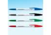 Immagine di Penne a sfera con cappuccio Paper Mate PM 045 1 mm Nero/Blu/Rosso/Verde Conf. 8 pezzi - 2084416
