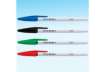 Immagine di Penne a sfera con cappuccio Paper Mate PM 045 1 mm Nero/Blu/Rosso/Verde Conf. 8 pezzi - 2084416