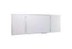 Immagine di Lavagna bianca magnetica cancellabile Legamaster Economy plus 3 pannelli bianco 90x120-240 cm- 7-100