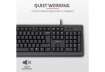 Immagine di Tastiera con cavo Trust TK-150 Silent cavo 1,8 m USB A 2.0 - design resistente ai liquidi nero - 239