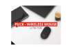 Immagine di Mouse ultrasottile wireless ricaricabile Trust Puck h. 2,7 cm - ricevitore USB A 2.0 nero - 24059