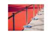 Immagine di Set di 2 colonne segnapercorso Securit® 93x33x33 cm nastro retrattile nero 210 cm acciaio inox  grig