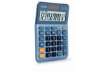 Immagine di Calcolatrici da tavolo CASIO Extra Big LC solare e batteria display 12 cifre - blu - MS-120EM-W-EP