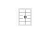 Immagine di Etichette bianche coprenti Avery BlockOUT™ 99,1x57 mm - 10 et/foglio - stampanti laser - conf. 25 ff