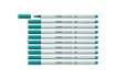 Immagine di Pennarello Stabilo Pen 68 brush - punta a pennello - M 1 mm blu turchese 568/51