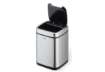 Immagine di Cestino con sensore DURABLE NO TOUCH argento metallizzato - capienza 6 Lt - 3420-23