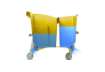 Immagine di Carrello per pulizie TTS Action Pro Tec - 30 Lt + 30 Lt - giallo 0G006480