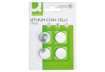 Immagine di Batterie al litio a bottone 3V Q-Connect CR2032 conf. 4 pezzi in blister - KF15036