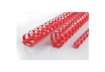 Immagine di Dorsi plastici CombBind a 21 anelli - 12 mm A4 - fino a 95 fogli - conf da 100 dorsi GBC rosso - 402
