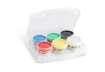 Immagine di Tempera a dita Primo 100 g - valigetta 6 colori assortiti in vasetti in polipropilene - 221TD100SP