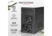 Immagine di Gruppo di continuità Oxxtron 1000VA Trust con batteria integrata - 2 prese nero - 21199