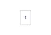 Immagine di Etichette in Teslin bianco Avery Laser/Inkjet 1 et./foglio 210x297 mm conf. 50 fogli - B4775-50
